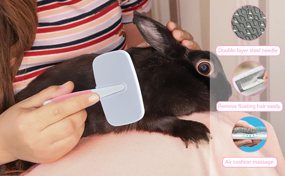 Small Animal Pet Brush for Bunny, Puppy, Kitten, Guinea Pig, Hamster, Ferret