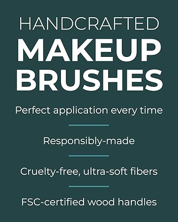 Handcrafted makeup brushes