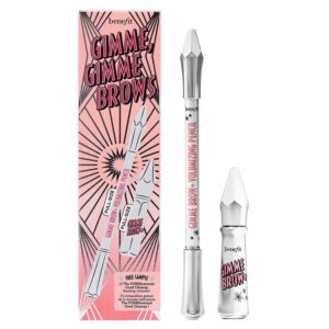 Benefit Brow Set Includes [1] Full Size Gimme Brow+ Volumizing Pencil in Shade 4.5 and [1] Full Size Gimme Brow+ Volumizing Fiber Gel in Shade 4.5 [Neutral Deep Brown]