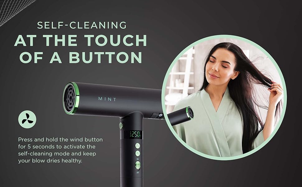 MINT Hummingbird Smart Professional Hair Dryer with Diffuser