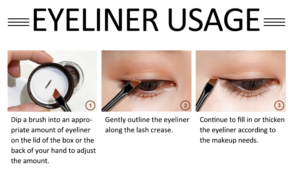 brown gel eyeliner waterproof eyeliner gel black best white eyeliner for waterline