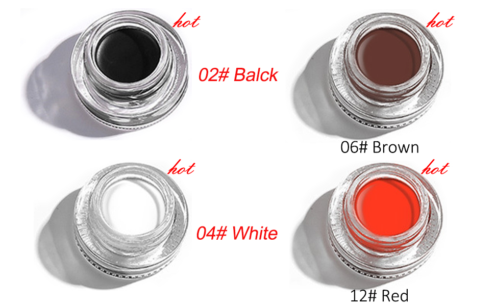 white eyeliner gel cream eyeliner snow white gel eyeliner white black makeup paste 