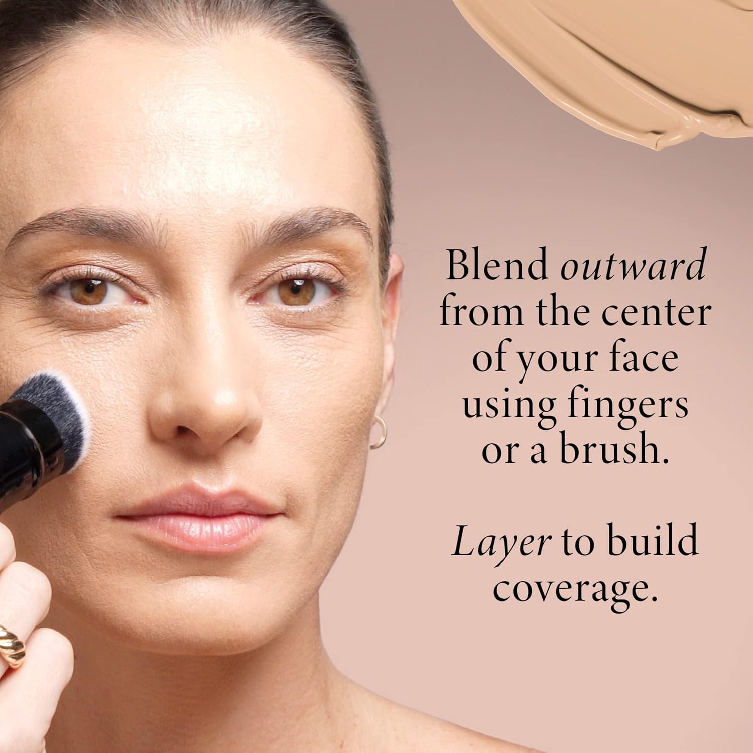 LAURA GELLER NEW YORK Double Take Liquid Foundation | Medium to Full Coverage, Natural Matte Finish, Sand - Image 5