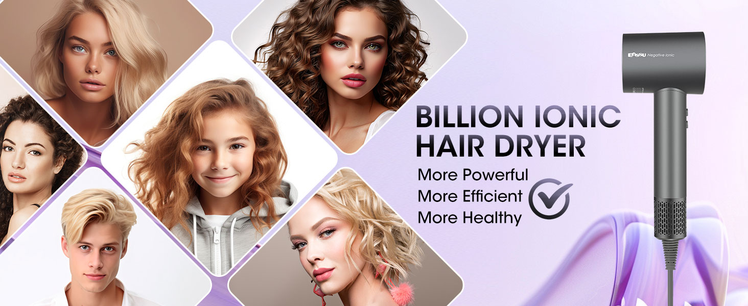 Powerful Motor and Thermo control technology Hair Dryer