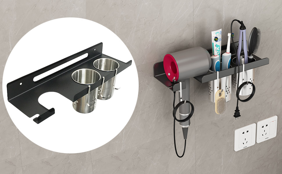 hairdryer holder for bathroom