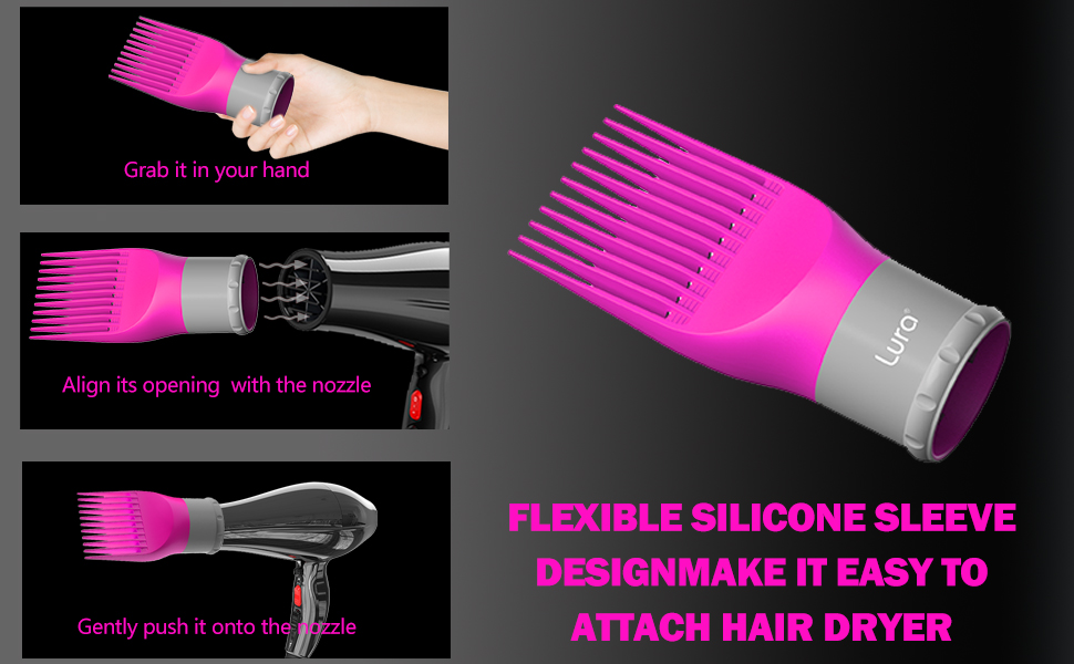 blow dryer comb attachment for black hair
