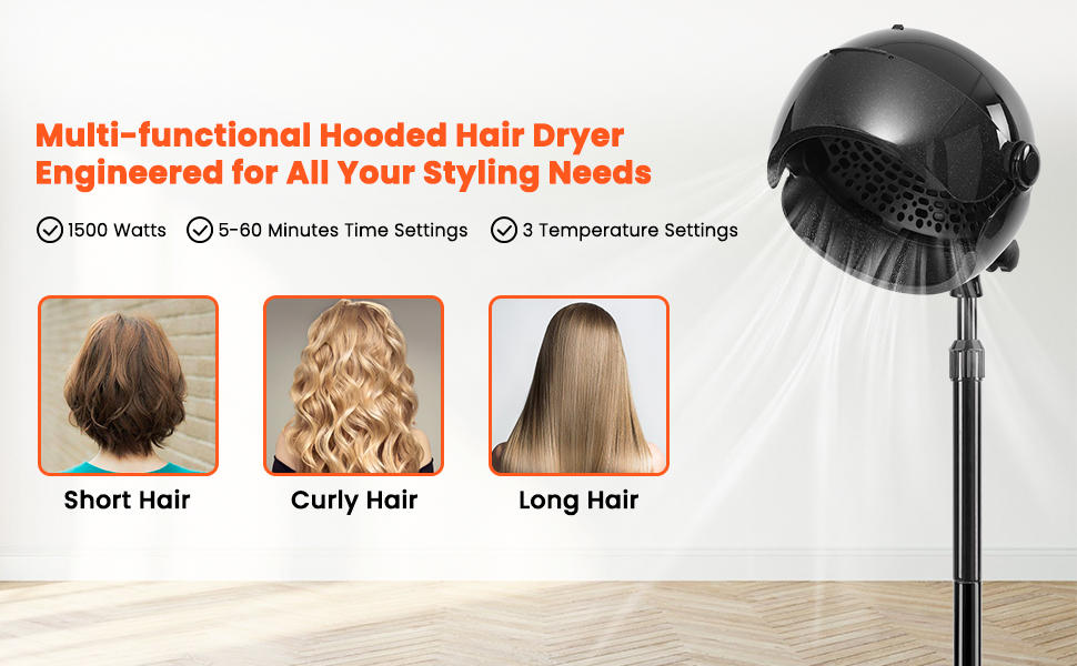 Professional Hair Dryer Hooded