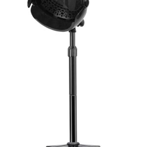 Hooded Hair Dryer, 1500W Standing Hair Dryer with Time Settings, Touch Controls, 3 Temperature Modes, Height Adjustable Ionic Hooded Dryer on Wheels, Sit Under Hair Dryer Bonnet for Home or Salon Use