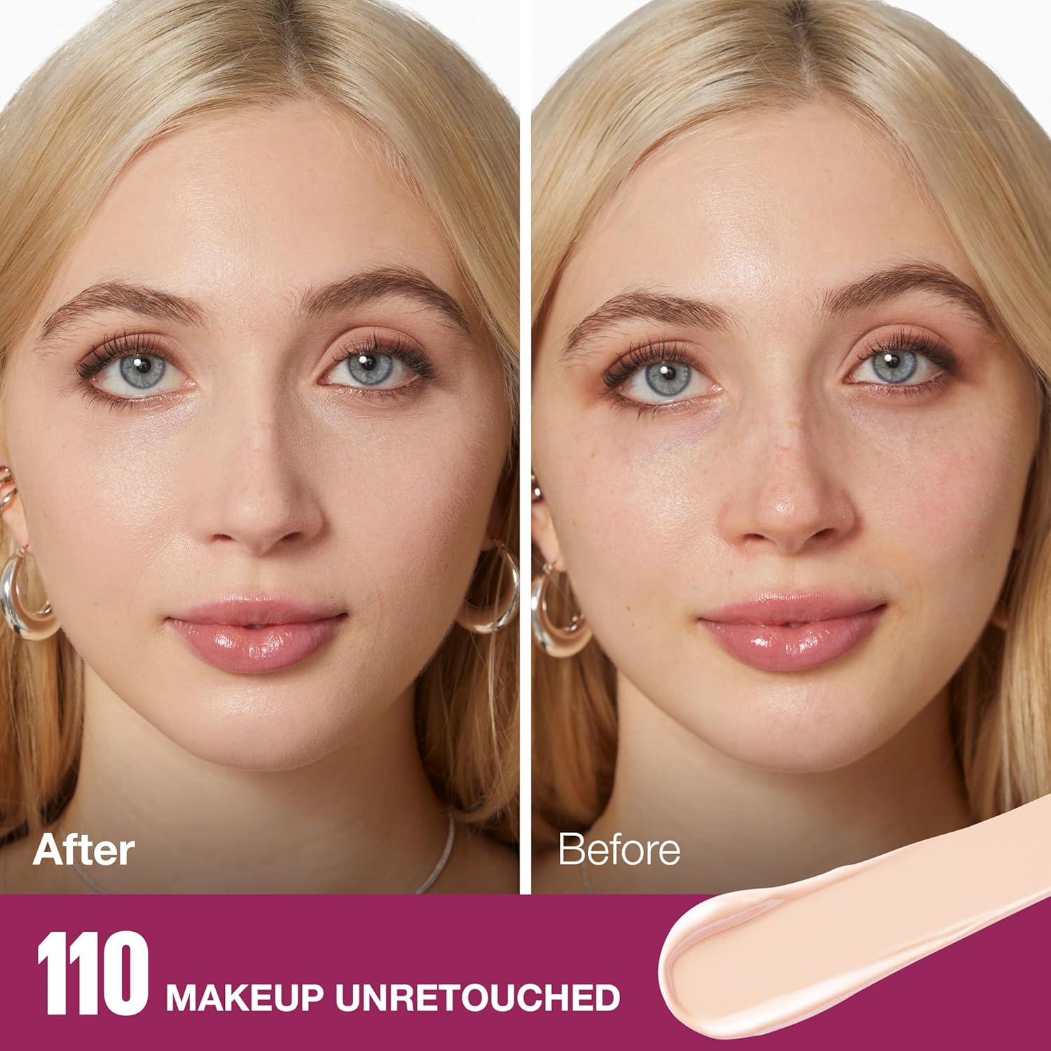 Maybelline Instant Age Rewind Dark Circles Concealer 110 Count and Fit Me Pressed Powder Natural Ivory - Image 4