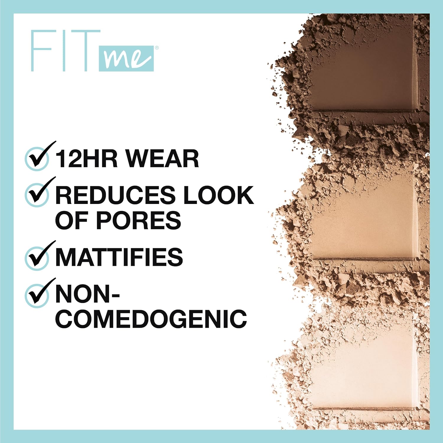 Maybelline Instant Age Rewind Dark Circles Concealer 110 Count and Fit Me Pressed Powder Natural Ivory - Image 6