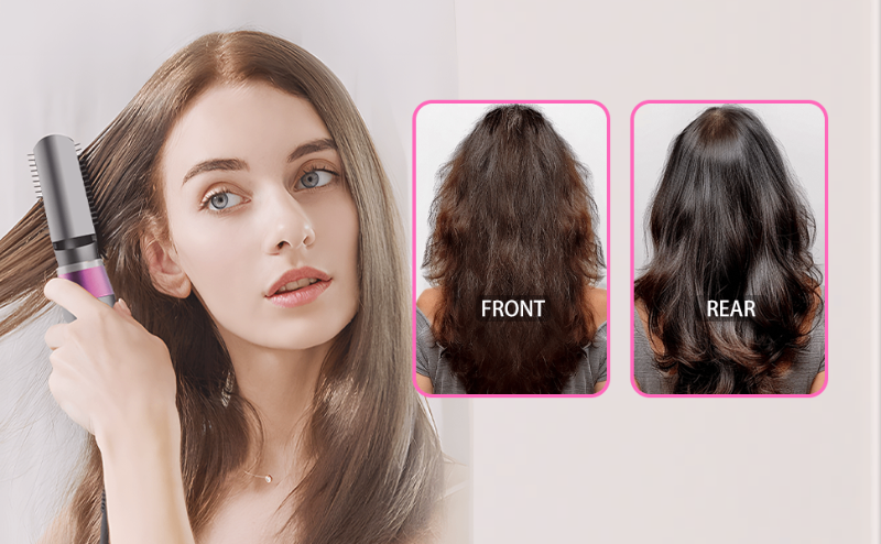 3 in 1 Hot Hair Curling Iron Brush