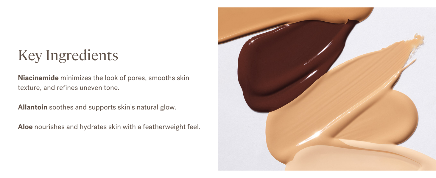 Key Ingredients: Niacinamide, Allantoin, and Aloe Vera for nourished, soothed, and even skin.