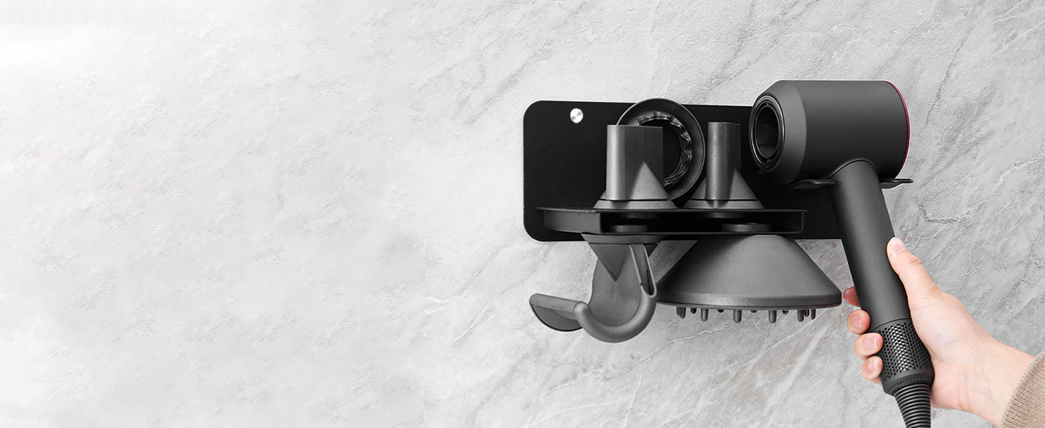 attachment accessories Magnetic Nozzle Storage dock organize 5 hair dryer attachments securely