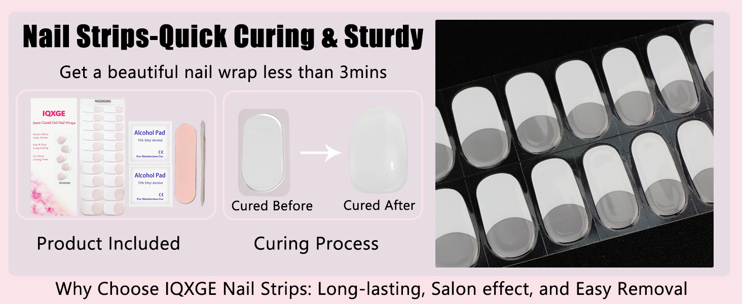 Semi Cured Gel Nail Strips