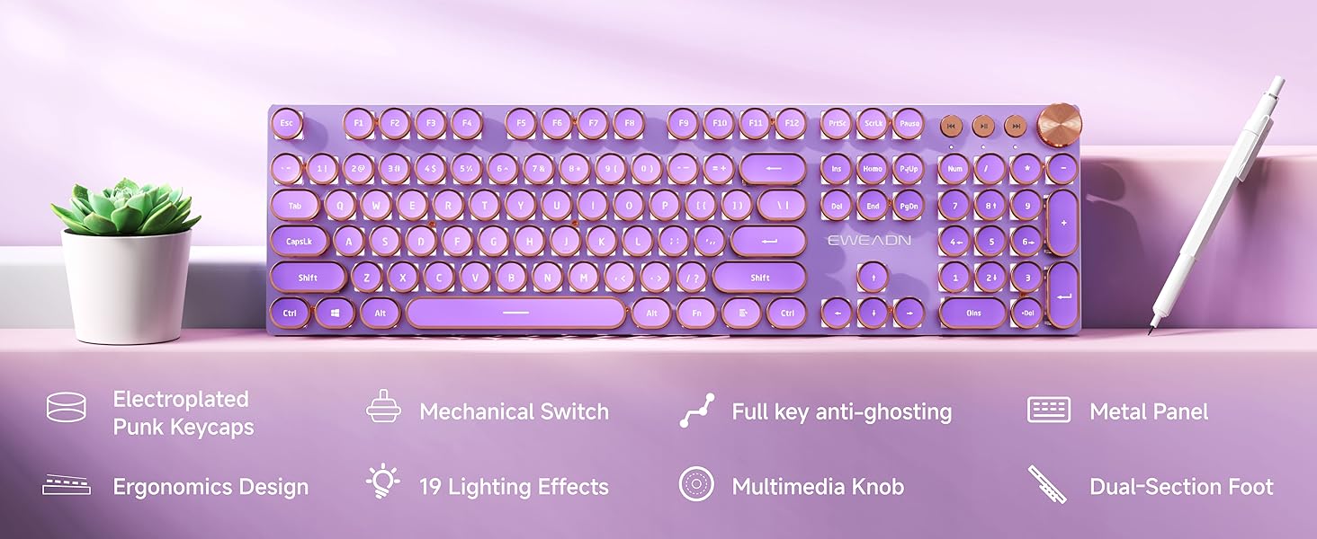 Mechanical keyboard detail