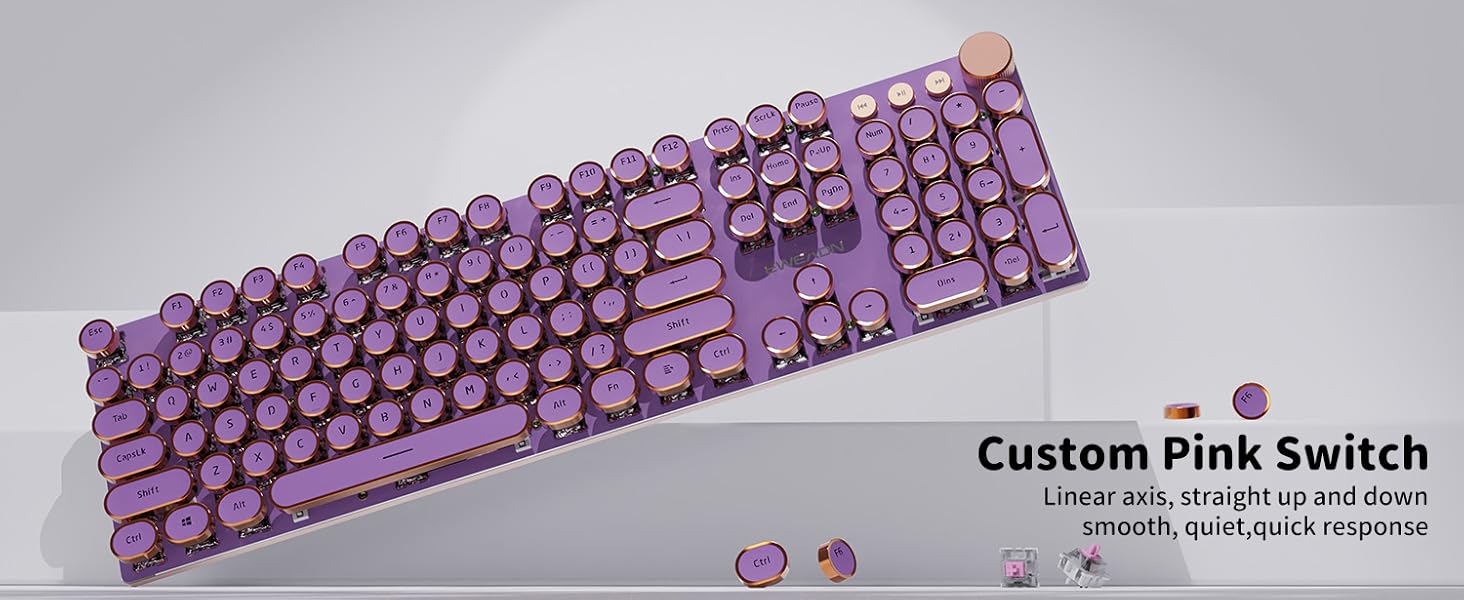 Typewriter style keyboard