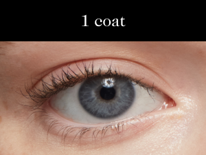 1 Coat of Mascara