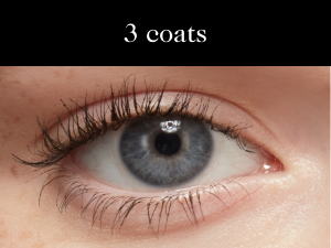 3 Coats of Mascara
