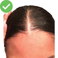 woman hair up without thin hair