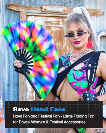 rave hand fan