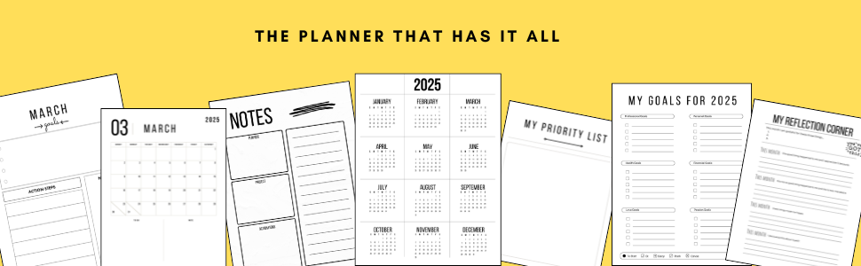 Annual Planner Header