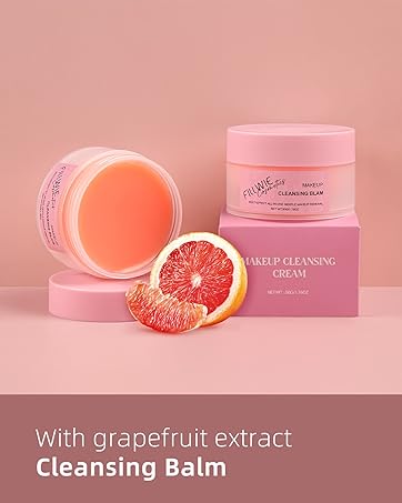 Cleansing Balm,Deep Cleanser for Heavy Makeup Removal,Grapefruit Extract