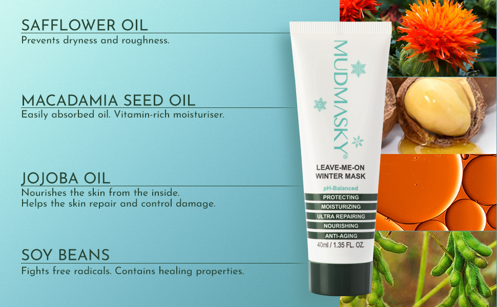 MUDMASKY Leave Me On WInter Mask Ingredients
