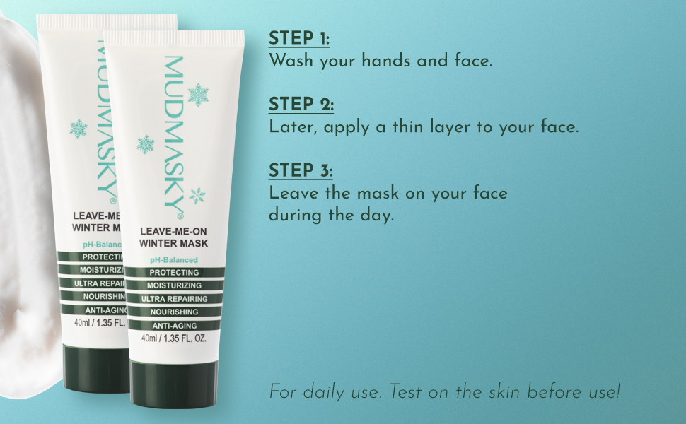 MUDMASKY Leave Me On WInter Mask How to use