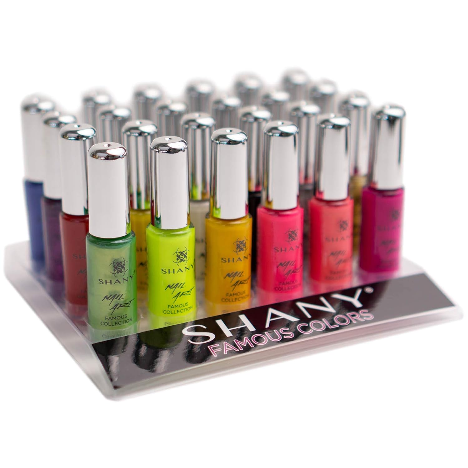 SHANY Nail Art Set Nail Polish - Glitter, Metallic, Pearls, Neon and Matte Nail Polish Nail Art Drawing Decoration Set With Built-in Thin Nail Art Brush - 24 Famous Colors Nail Polish Bulk - Image 8