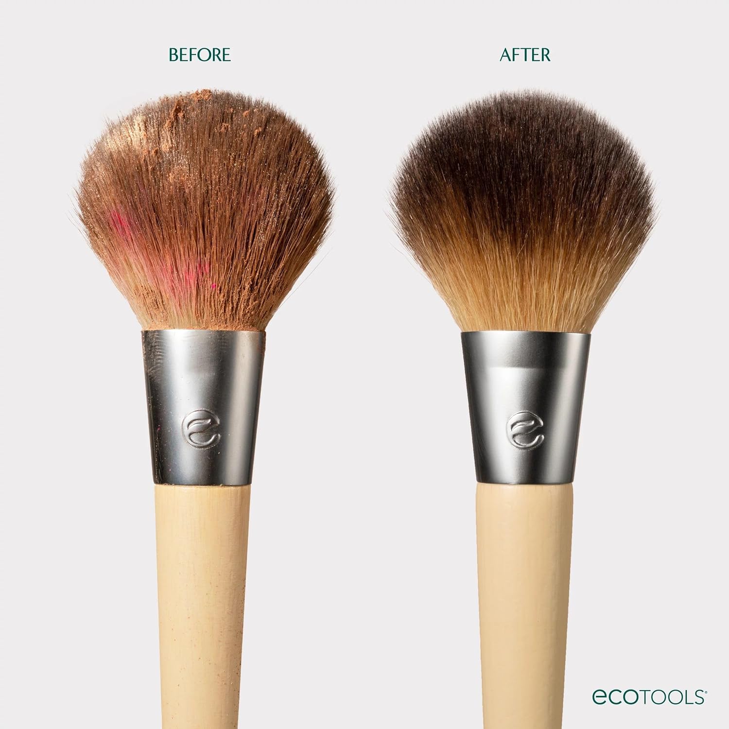 EcoTools XL Makeup Brush + Sponge Shampoo, Removes Makeup, Dirt, & Impurities From Makeup Brushes & Makeup Blending Sponges, Fragrance-Free, Vegan, & Cruelty-Free 16 fl. oz./473 ml, 1 Count, Clear - Image 6