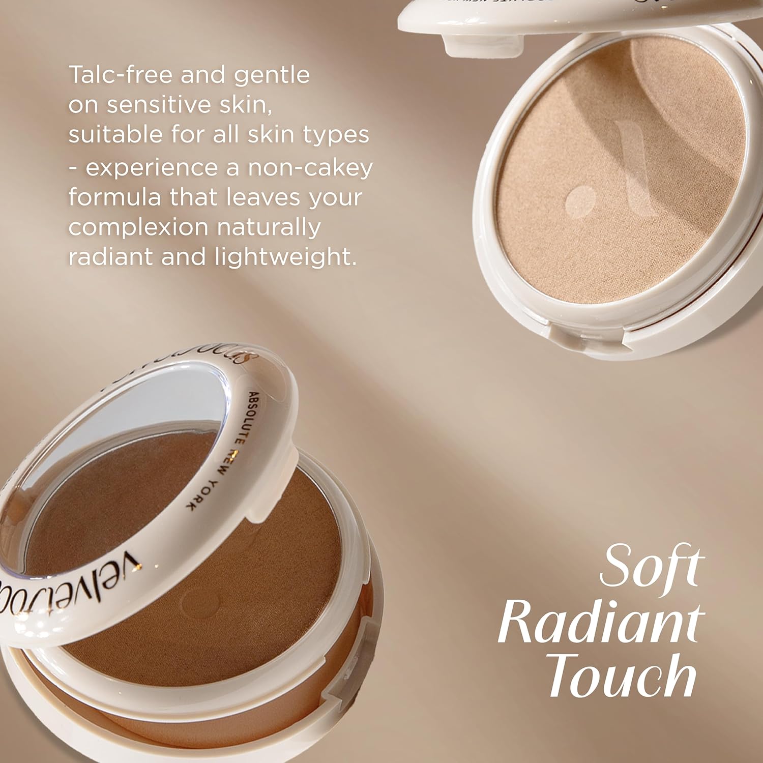 Absolute New York MFVF04 Medium Warm Velvet Focus Powder Foundation | Talc-Free, 12H Long-Lasting, Lightweight - Image 5