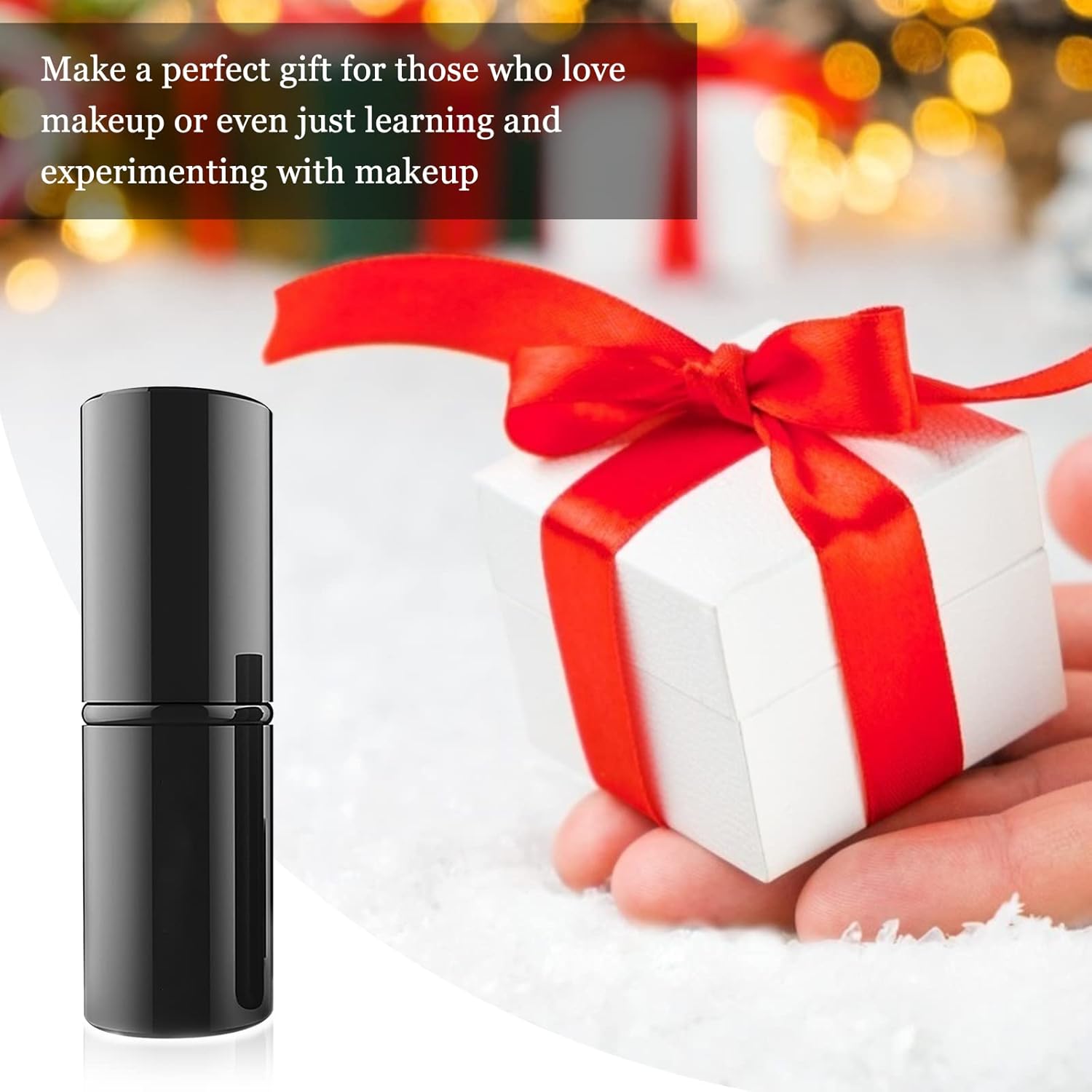 Falliny Retractable Kabuki Makeup Brush, Angled Travel Powder Blush Brush Foundation Makeup Brush with Cover for Blush, Sunscreen,Bronzer, Buffing, Concealer,Highlighter, Powder Cosmetics - Image 6