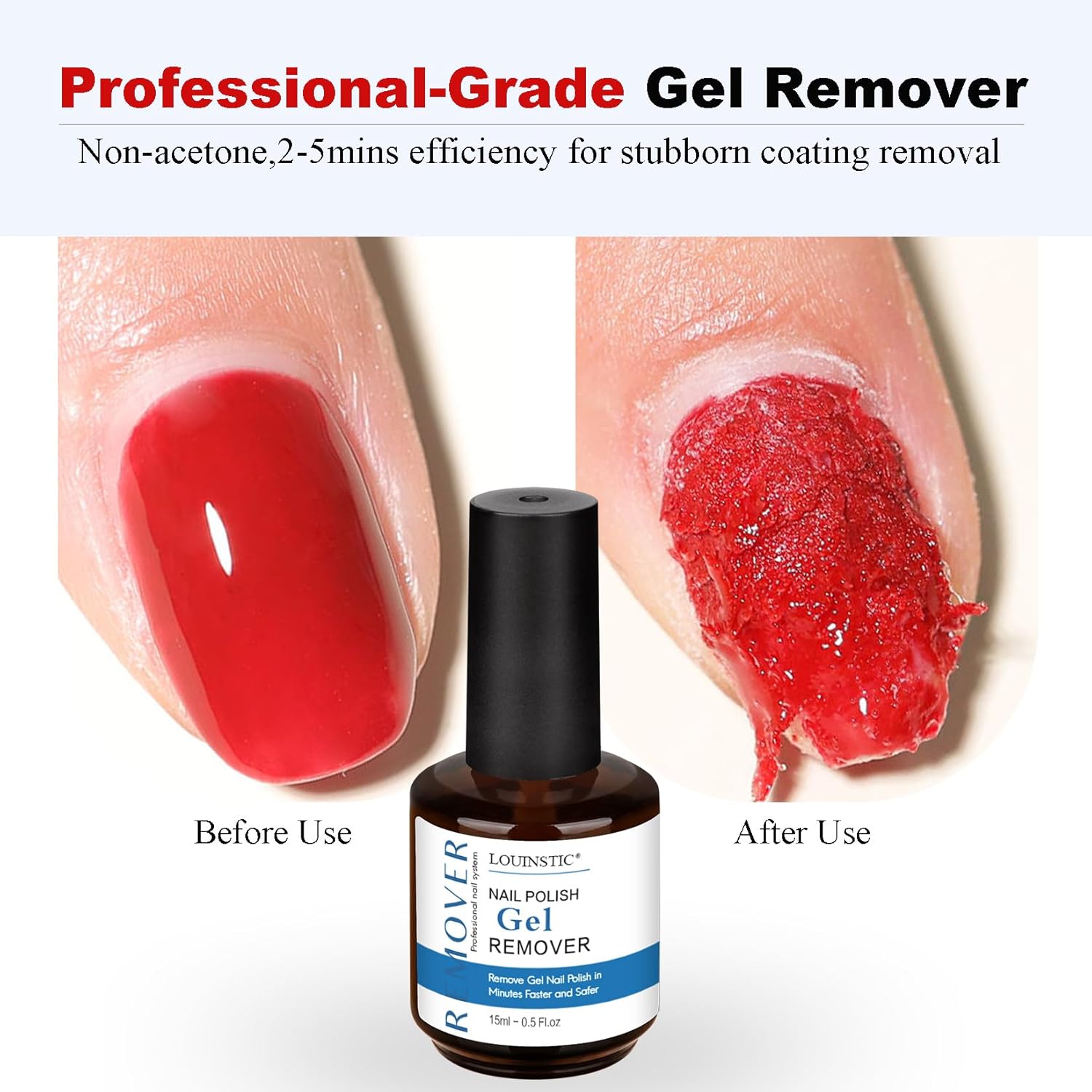 Fast-Acting Gel Nail Polish Remover and Cuticle Oil, 3-5 Minute Professional Formula - Image 7