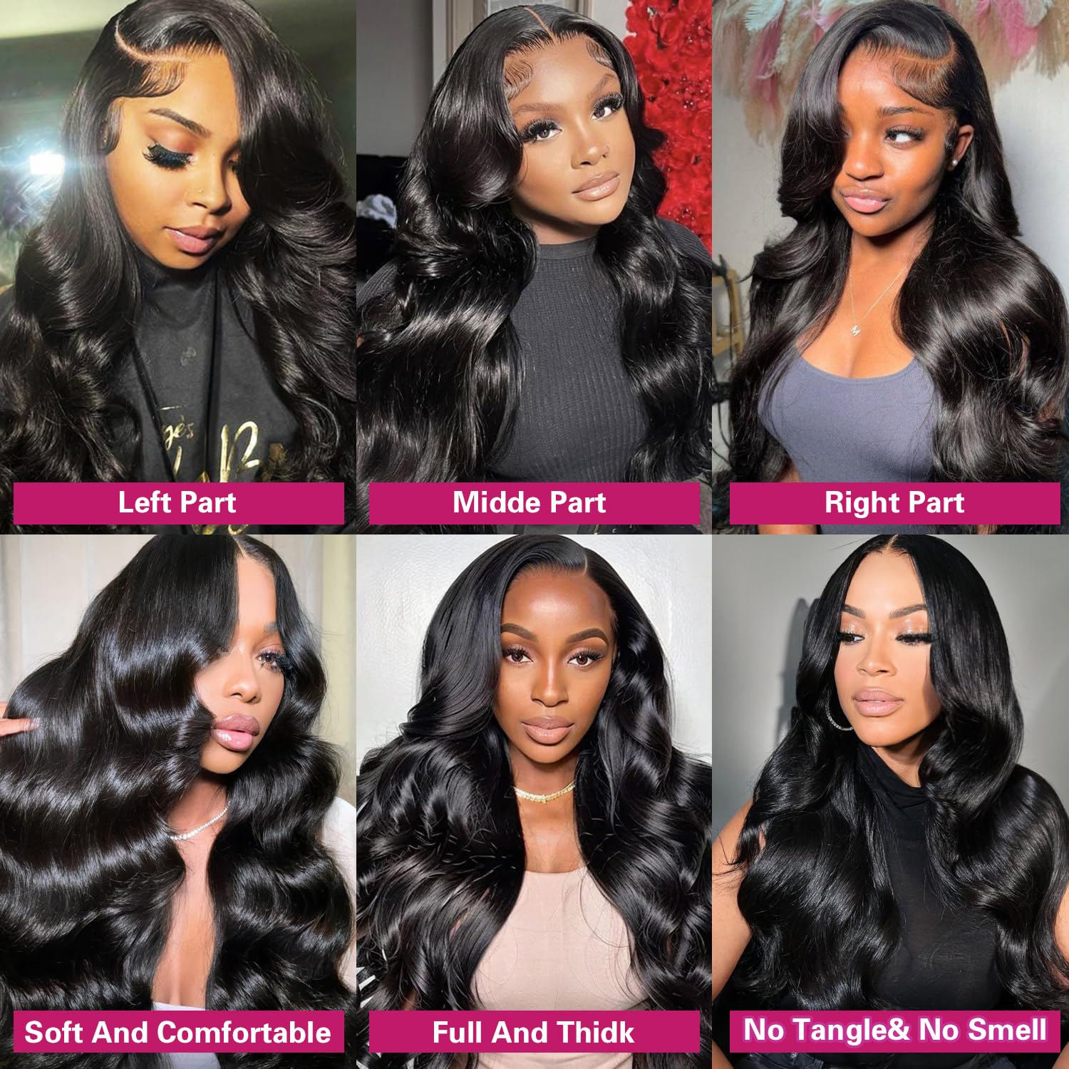30 Inch Body Wave 13x6 HD Lace Front Wig, 200 Density Virgin Human Hair for Women - Image 6