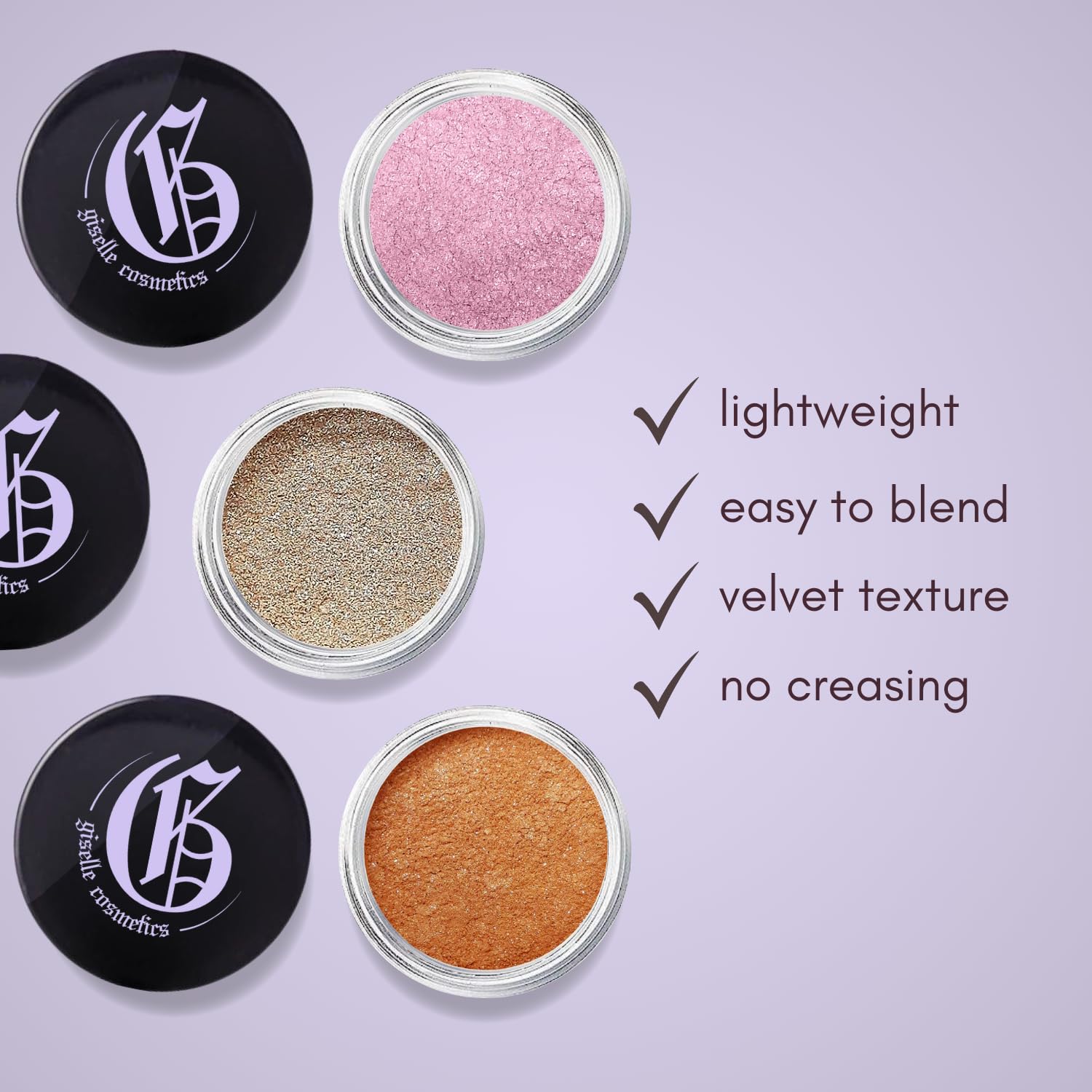 Nude Coco Organic Eyeshadow Palette Non-Toxic Loose Shimmer Powder 10g - Image 4