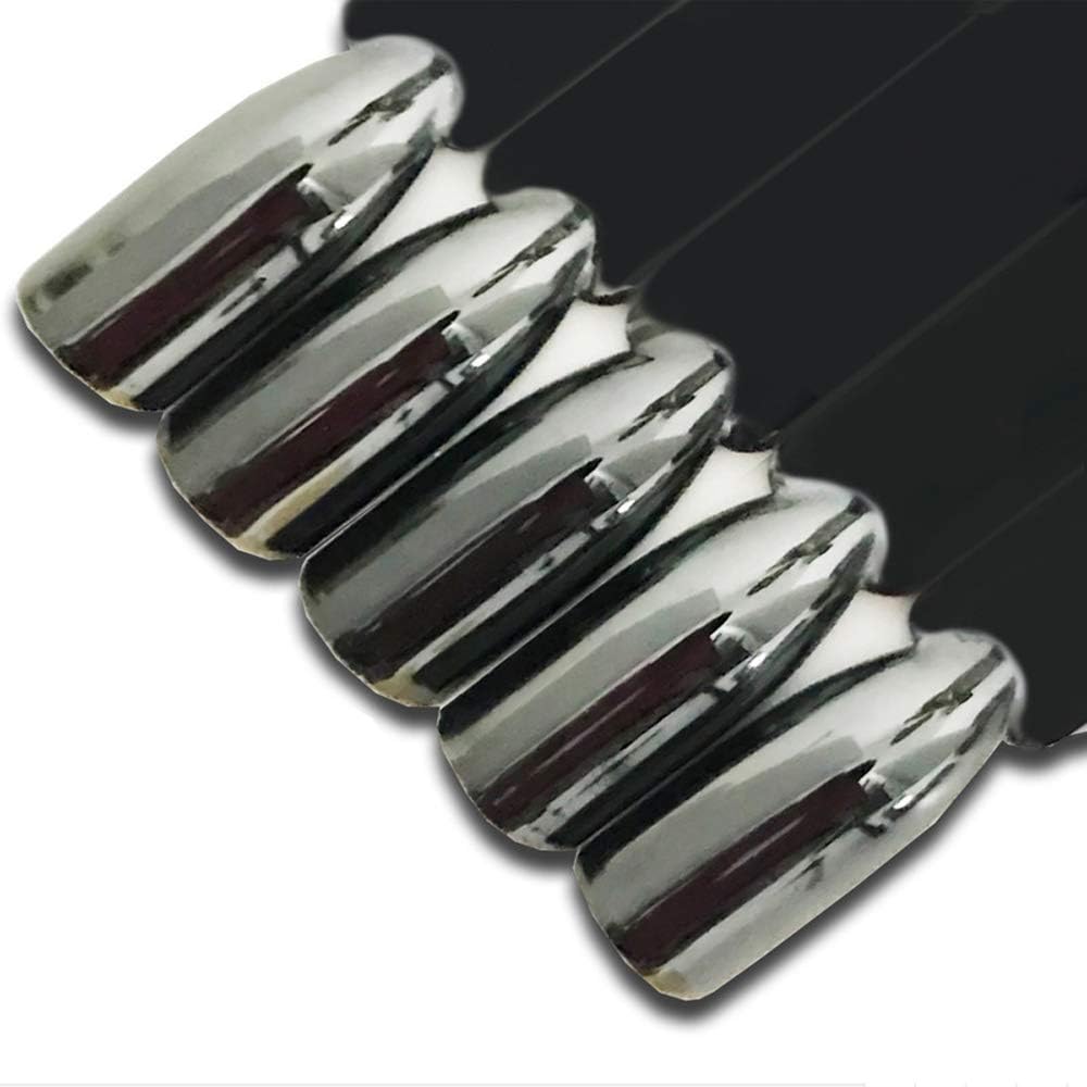 Black Chrome Nail Powder Glitter Pigment for Stunning Mirror Effect Nail Art - Image 7