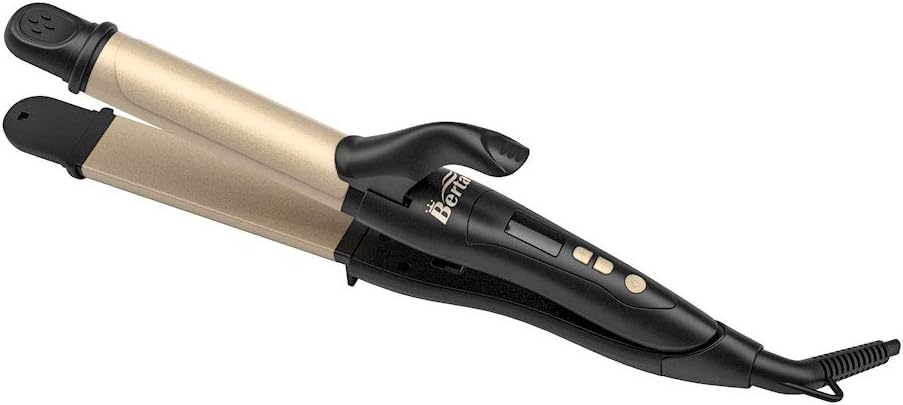 2 in 1 Hair Iron Professional Hair Straightener & Curler Iron, 275-425℉ Adjustable Temperature, Ceramic Flat Iron Ionic 1.25 Inch Barrel, Dual Voltage - Image 6