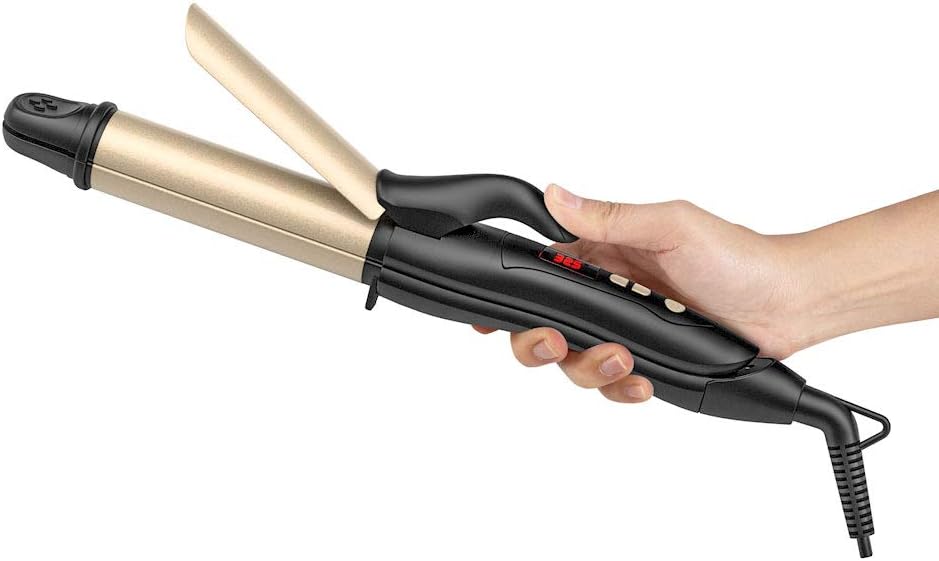 2 in 1 Hair Iron Professional Hair Straightener & Curler Iron, 275-425℉ Adjustable Temperature, Ceramic Flat Iron Ionic 1.25 Inch Barrel, Dual Voltage - Image 4