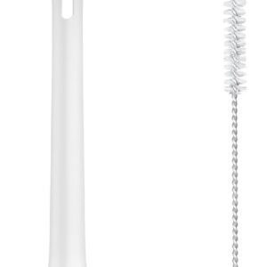 2 in 1 Long Handle Bottle Brush with Straw Brush for Cleaning Glass, Sports Bottle, Coffee Mug,1 Pack