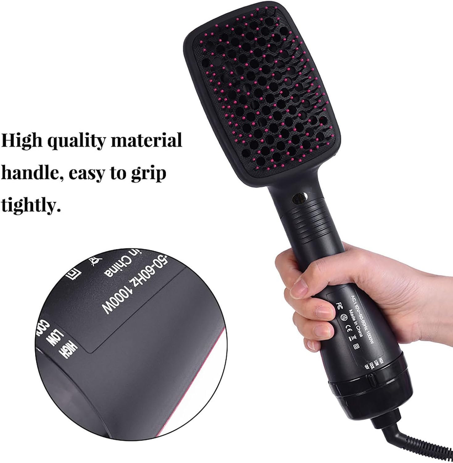 2 in 1 Multifunctional Anion Hair Dryer Brush Comb Styler Hairdressing Tool - Image 6