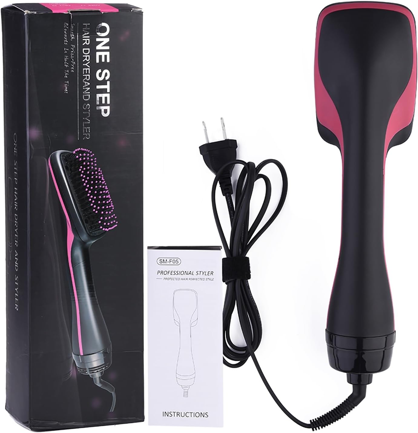 2 in 1 Multifunctional Anion Hair Dryer Brush Comb Styler Hairdressing Tool