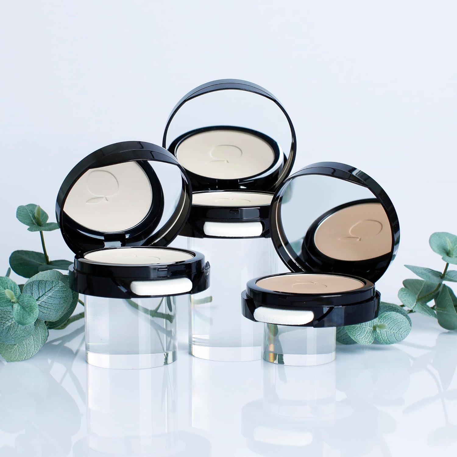 2-In-1 Pressed Powder and Foundation - Multi-functioning Powder With A Perfecting Matte Finish - Easily Blendable And Buildable, Vegan Formula - Osterlen Medium - 0.27 oz - Image 3