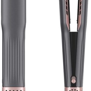 2 in 1 Wet to Dry Hair Dryer and Straightener with High Speed Airflow, Ionic Air Straight Style from Wet Hair, Rapid Heat-Up, Adjustable Temps, LCD Display, Fast Drying and Hair Straightening in One