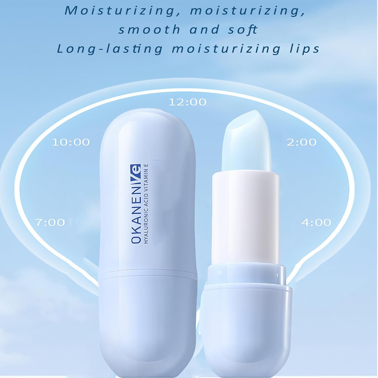 2 Pack Hyaluronic Acid Lip Balm - Refreshing Soothing Eliminate Lip Lines Lip Balm, Hydrates, Softens and Reduces Lip Lines Relieve Dryness Alcohol-Free Nourishes All Lip Skin Types - Image 3
