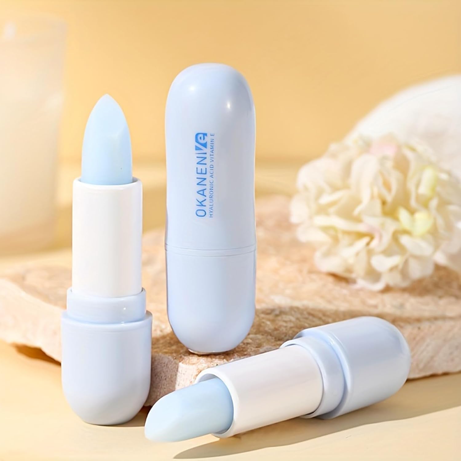 2 Pack Hyaluronic Acid Lip Balm - Refreshing Soothing Eliminate Lip Lines Lip Balm, Hydrates, Softens and Reduces Lip Lines Relieve Dryness Alcohol-Free Nourishes All Lip Skin Types - Image 6
