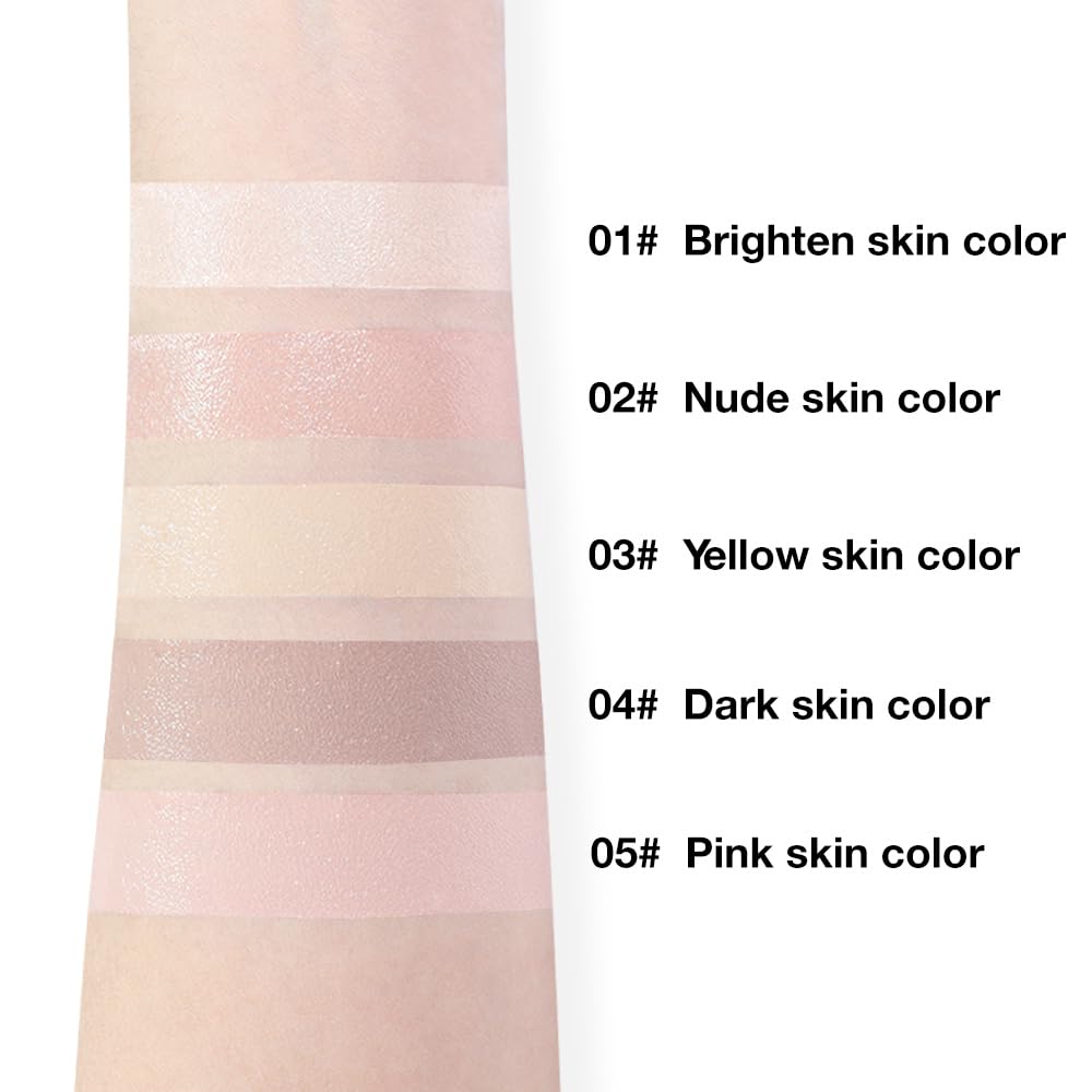 2 pcs Under Eye Full Coverage Concealer Skin Concealer Set- for Dark Circles, Fine Lines, Redness & Discoloration - Waterproof - Natural Finish – 0.7 fl oz (Beige, one pc) - Image 5