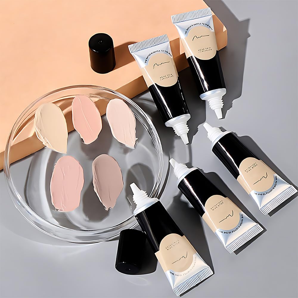 2 pcs Under Eye Full Coverage Concealer Skin Concealer Set- for Dark Circles, Fine Lines, Redness & Discoloration - Waterproof - Natural Finish – 0.7 fl oz (Beige, one pc) - Image 7