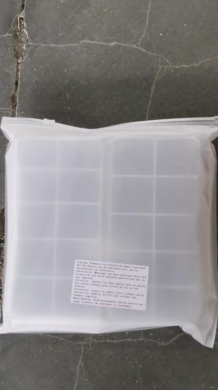 2 Pieces Nail Tip False Empty Tips Organizer Storage Box with 10 Number Spaces Storage Case Container Nail Plastic Grid Box for Fingernail Crystal Jewelry Accessories(White) - Image 8