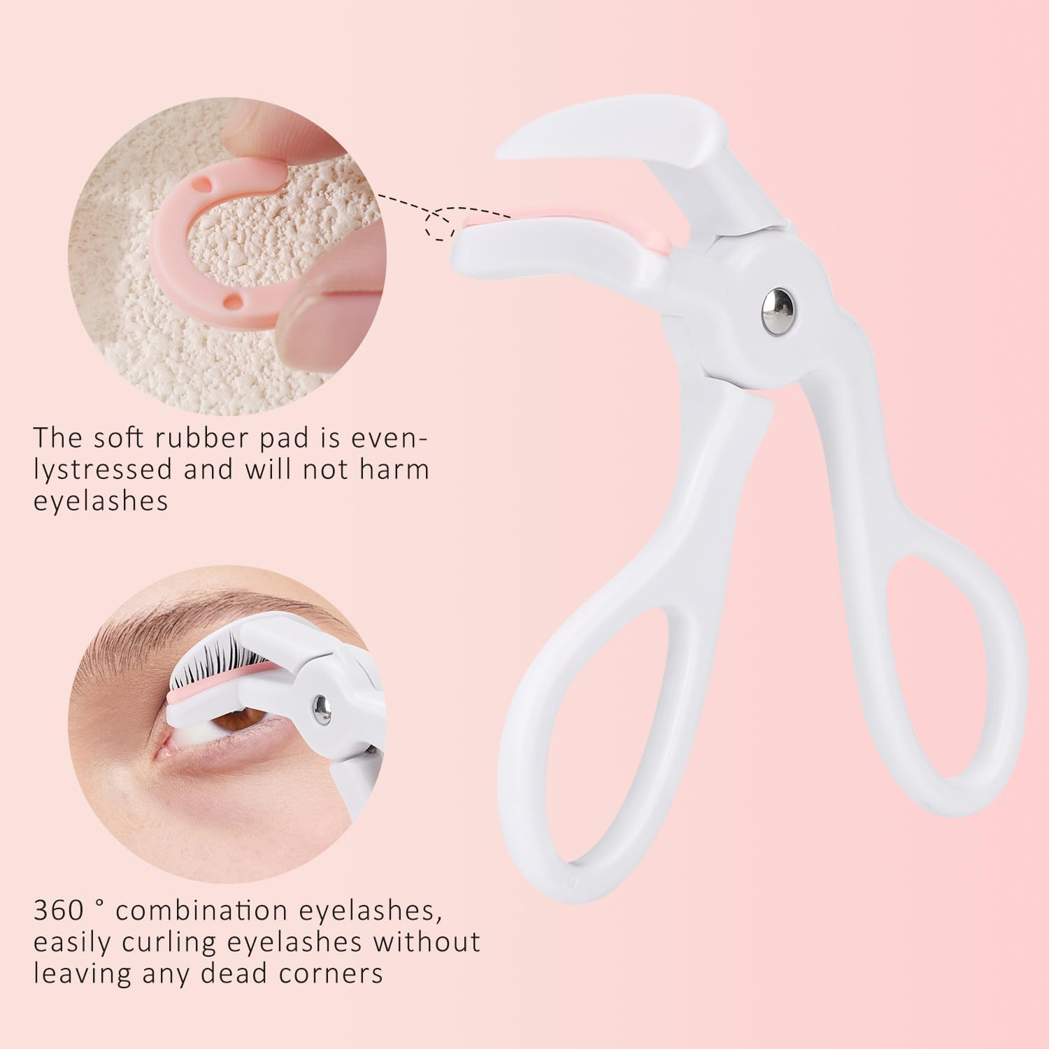 2 Style Eyelash Curler, Premium Plastic Eye Lash Curler, Without Pinching or Pulling Lash Curler Makeup Tool for Women and Girls, Quick Natural Curling for Long Lasting - Image 5