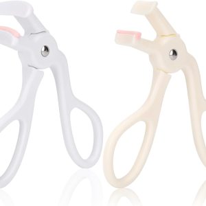 2 Style Eyelash Curler, Premium Plastic Eye Lash Curler, Without Pinching or Pulling Lash Curler Makeup Tool for Women and Girls, Quick Natural Curling for Long Lasting